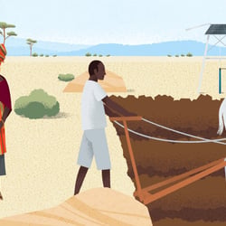 Conference Opener Explainer Illustration African Farming