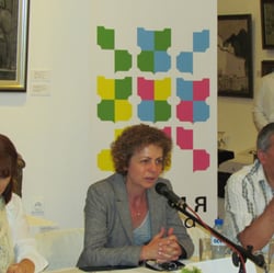 The Mayor of Sofia with the logo in the background