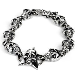 Armband «Line Of Skulls – Star» by BLACK BARON