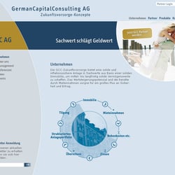 Entwurf für den Relaunch der Website.