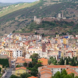 Sardinien Bosa city Castello