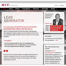 Microsite Kommunikationsagentur – Screendesign, techn. Umsetzung (XHTML, CSS, jQuery)