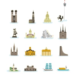 Icons für deutsche städte