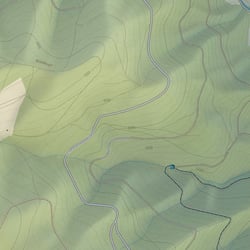 Reliefdarstellung der topografischen Wanderkarte