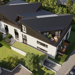 Außenvisualisierung eines Neubaus mit 11 Wohneinheiten in Sachsenhausen
