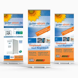 Rollup-Banner für Werner Berner, guter strom