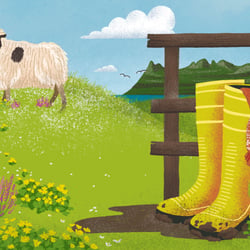 Illustration für einen Buchtrailer