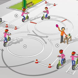 Rollerparcour für Verkehrswacht Bonn