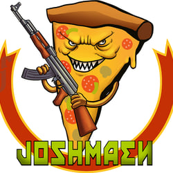 Pizza als Logo für Joshmaens Twitch Channel.