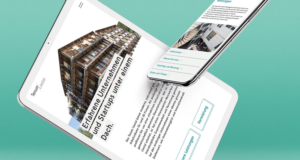 Responsive Webdesign für das Businesscenter «Tenum» in Liestal