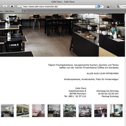 Café Clara München – Webseite
