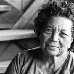 Alte Frau im Portrait-Ecuador