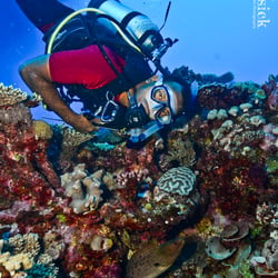Underwater Wide Angle Portrait Photography