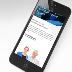 Website Relaunch Bischof Druck // Optimierte Darstellung für mobile Endgeräte