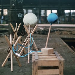 Lollipop Lamp with Legs scene