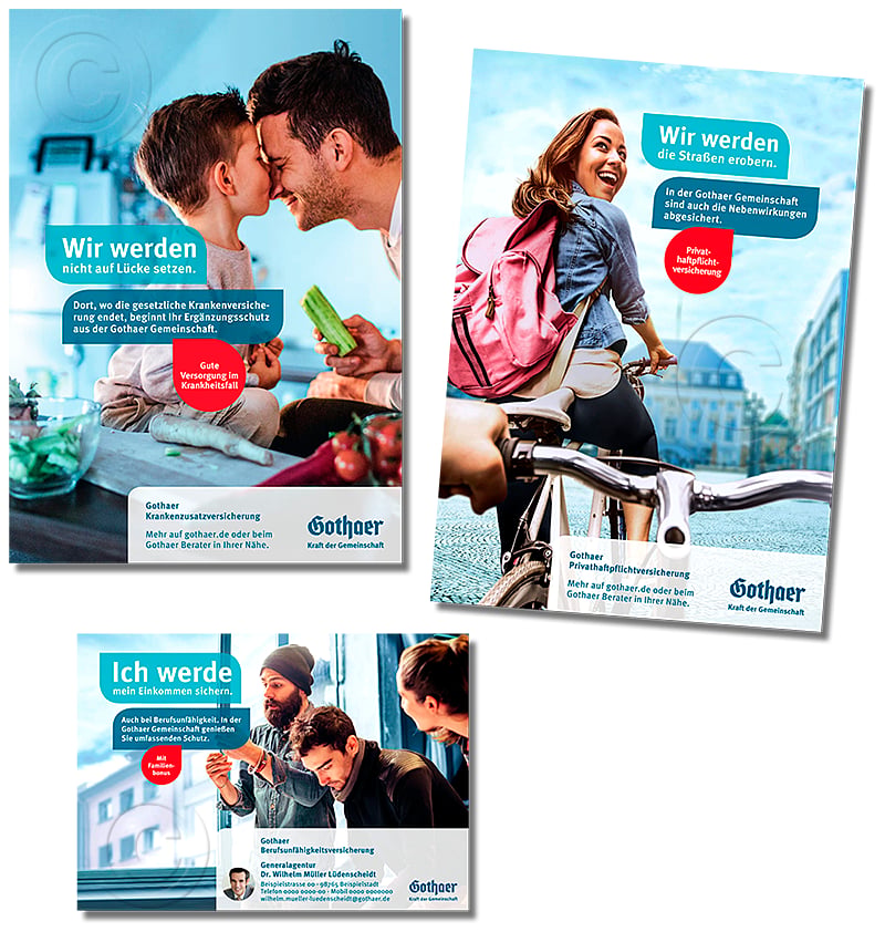 Gothaer Anzeigen-Launch mit neuer CI