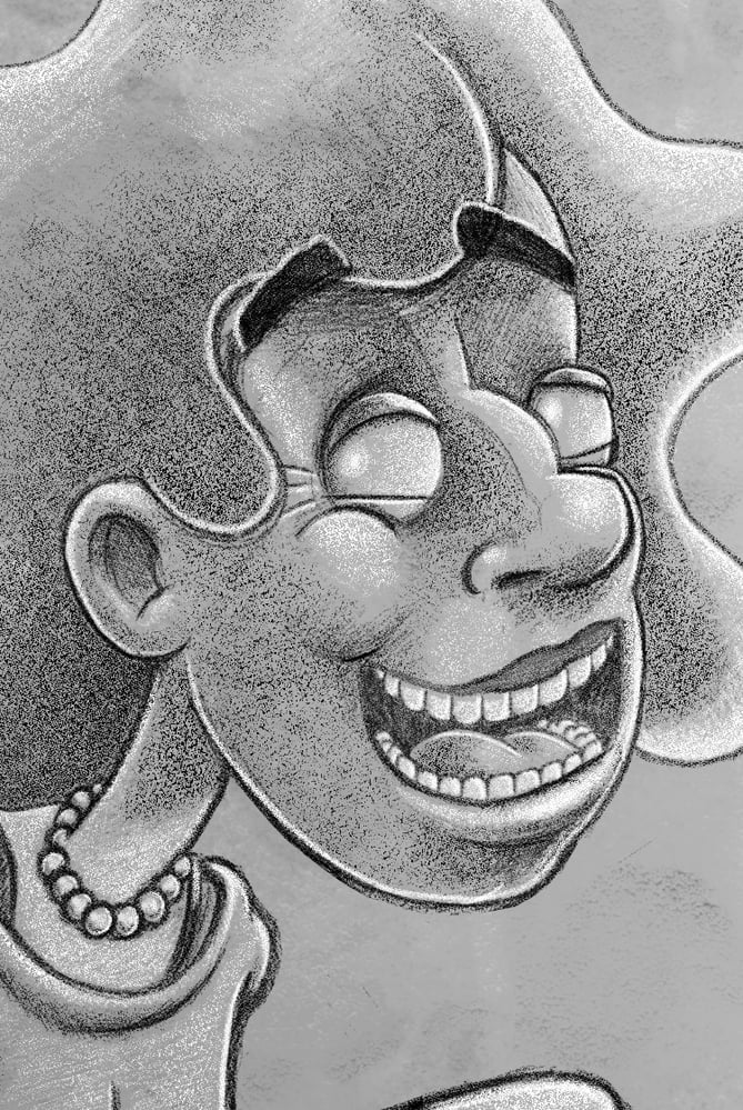 Experiment mit ClipStudioPaint auf dem Wacom MovinkPad.