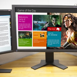 Mockup der Game of the Day App auf Windows 8