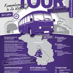 Plakat Studenten on Tour – Cluster Verkehr, Mobilität, Logostik