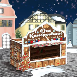 Display Illustration // Teilausschnitt // Das Knusperhaus