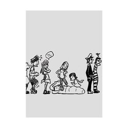 Backcover-Illustration für Murmel Comics-Ausgabe „Warten“
