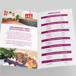 Lamai Thaimassage – Flyer