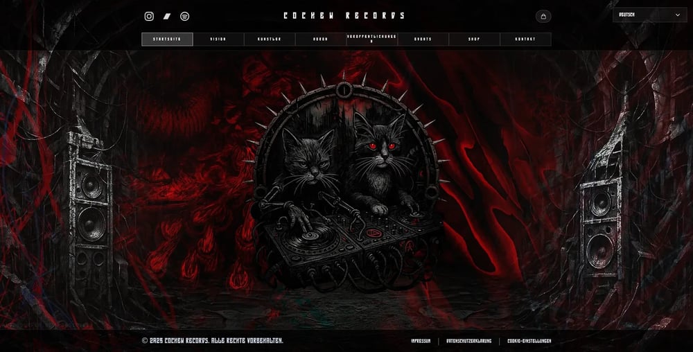 Cochew Records – Startseite (Desktop)