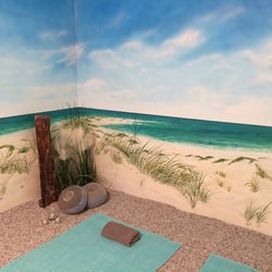 Wandbild im Sauna Ruheraum