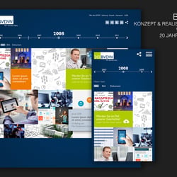 BVDW – Konzeption / Layout – Microsite 20 Jahre BVDW