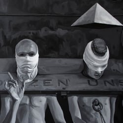„Wir duzen uns“ Acryl/Leinwand, 80×100 cm