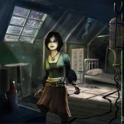 „Haunted“ | Marys Room | interieurconcept | digital | Photoshop & Maya