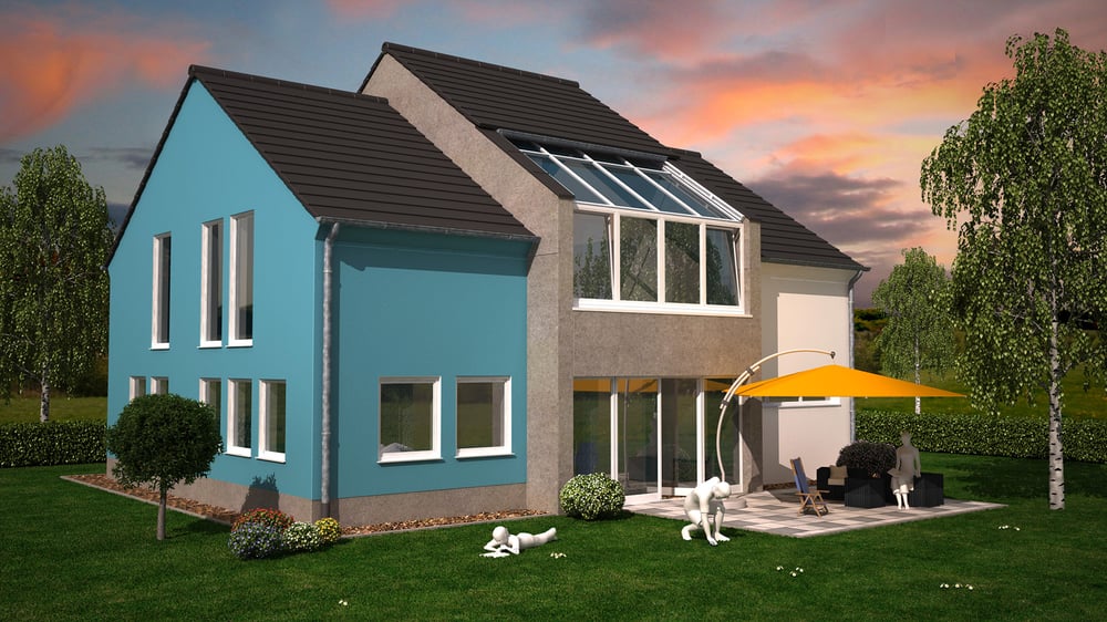 3D Visualisierung Einfamilienhaus
