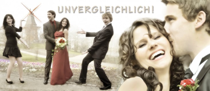 Hochzeitsfoto-Collage