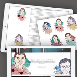 Illustrationen für das ifp-Institut zur Förderung publizitischen Nachwuchses München