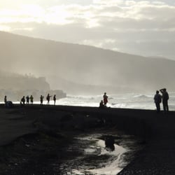 Silhouetten am Strand