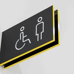 Viega Fahnenschild Toiletten