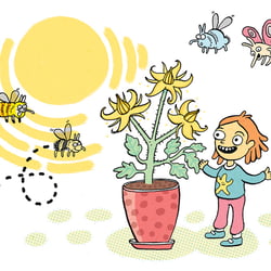 Unveröffentlichte Kinderbuch Illustration