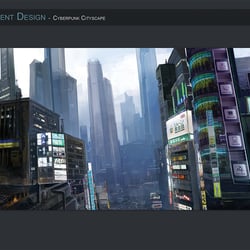 Environment Design – Stadt – Cyberpunk