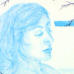 Badende / bathing woman detail