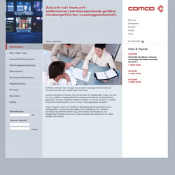 Webpräsenz COMCO Leasing GmbH