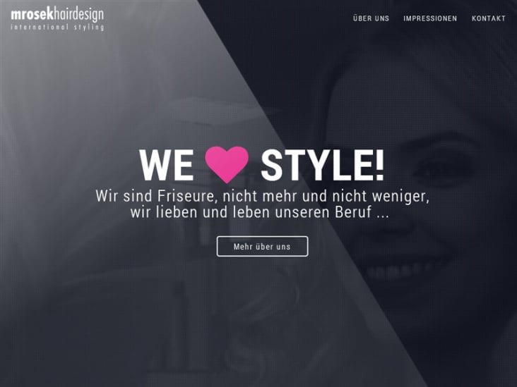 Homepage Mrosek Hairdesign