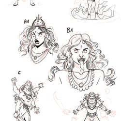 Mantra Comic Book Kali Design 2 Exploration