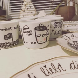 Porzellanteller-Geschenke..