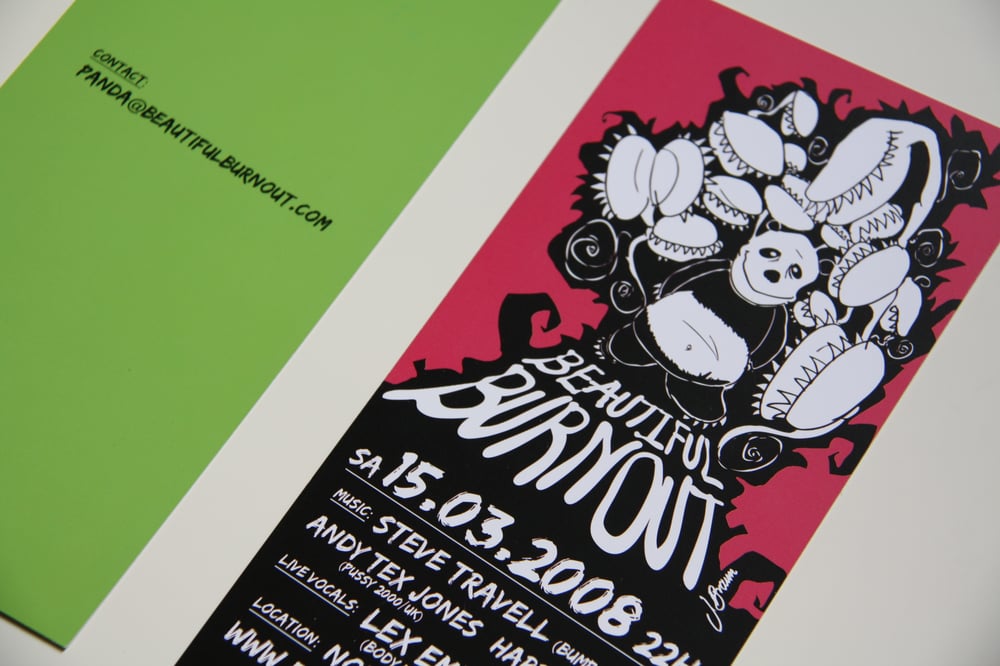 Beautiful Burnout – Flyerillustration & Design