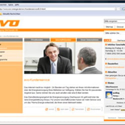 Energieversorgung Oberhausen – Internetportal (Konzeption und Gestaltung)