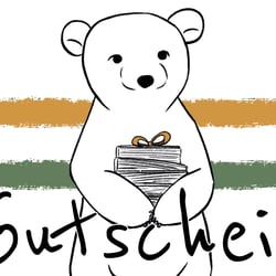 „Büchercafé Schneider“ Gutscheinkarte Vorderseite