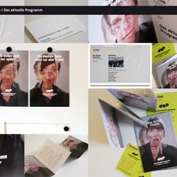 Dap – Das aktuelle Programm spielt Improvisationstheater- Corporate Design