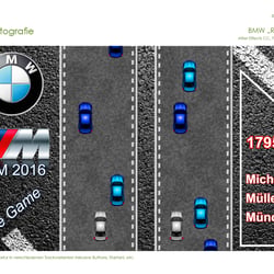 Grafik BMW Racegame Retrostyle