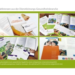 Gesundheitswesen – verschiedene Corporate-Designs