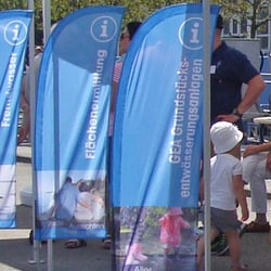 Fahnen für Infopoints